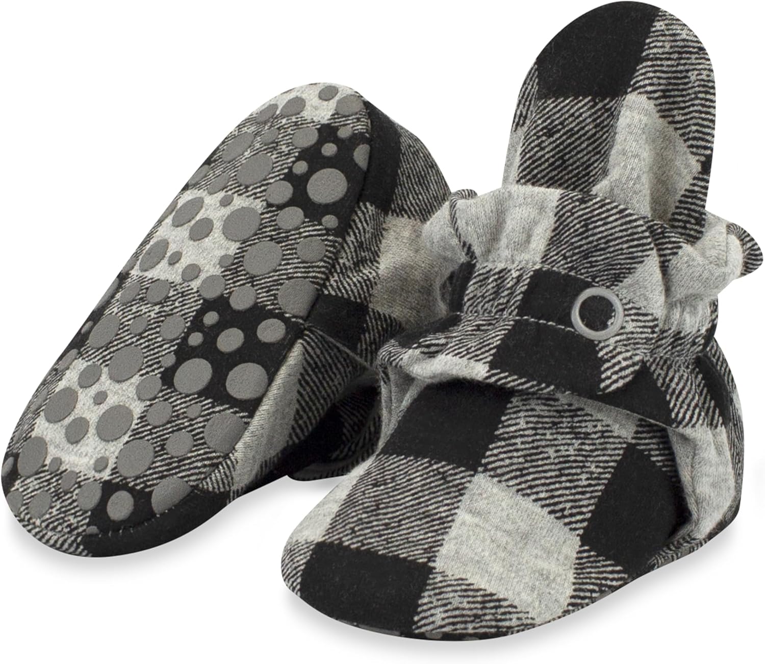 Zutano Unisex Organic Cotton Baby Booties, Stay-On and Non-Slip, Newborn to Toddler